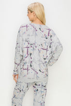 HEAVY HACCI SUBLIMATION L/S V NECK - Faded Pink or Lt Grey