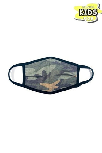 REVERSIBLE AND WASHABLE CAMO PRINT FASHION FACE MASK