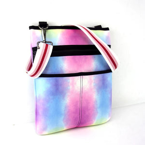 Pastel Tiedye Neoprene Crossbody