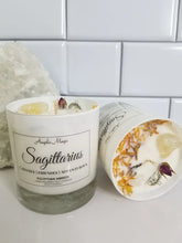 Sagittarius Zodiac Crystal Soy Candle - Reiki Charged 11 oz