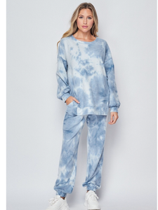 Tie-dye Lounge Set - Blue or Lavender