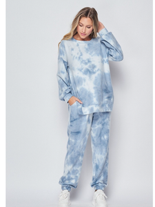 Tie-dye Lounge Set - Blue or Lavender