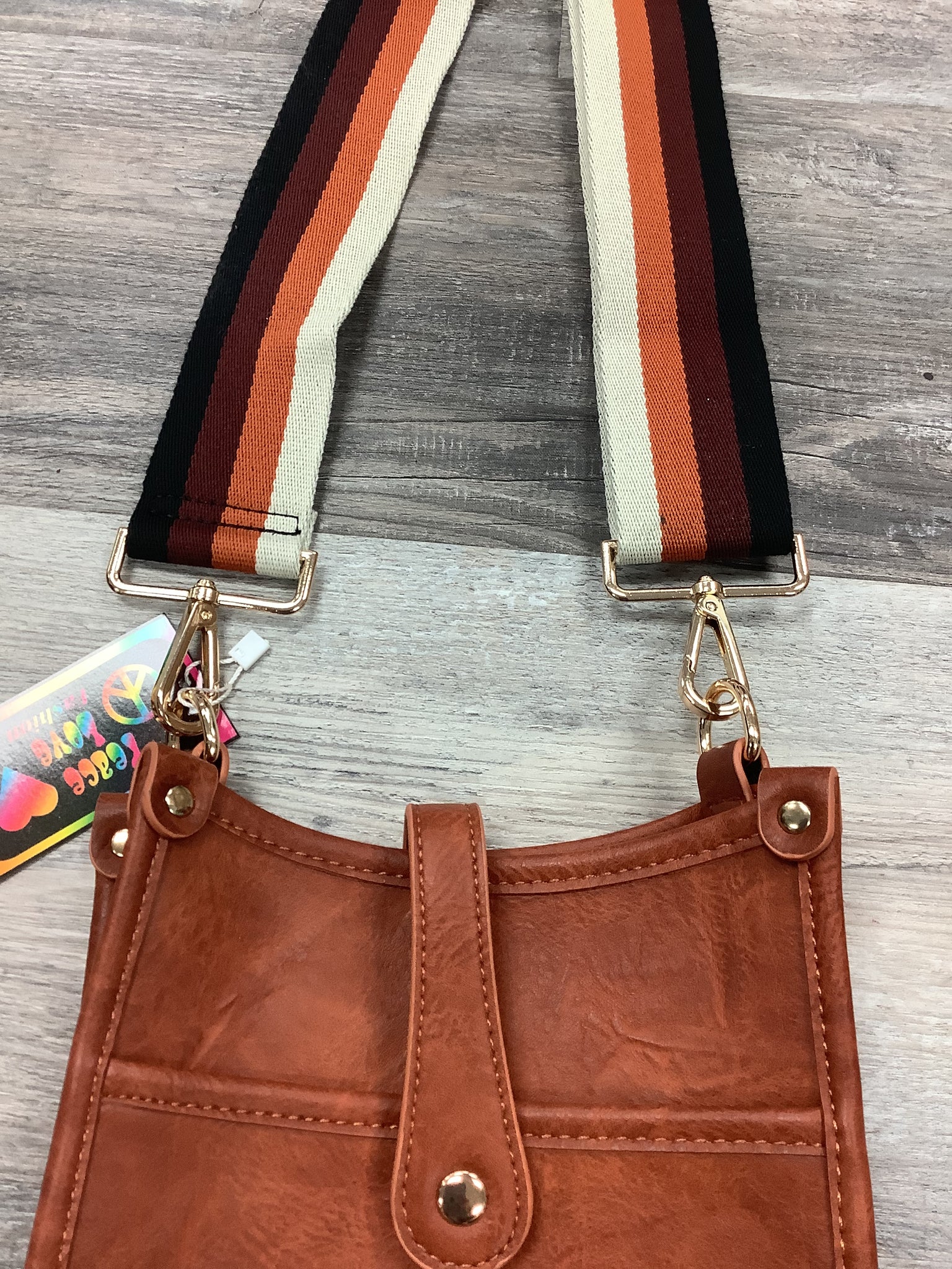 Mini Vegan Leather Messenger