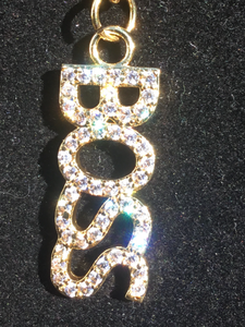 Boss Gold Bling Charm on Adjustable Gold Chain