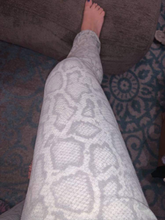 SNAKE PRINTED SWEAT PANTS - GREY