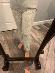 SNAKE PRINTED SWEAT PANTS - GREY