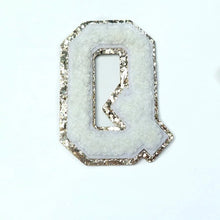 2 Inch Chenille Letters Adhesive Stickers - White