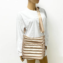 Gold Matte Metallic Puffer Crossbody