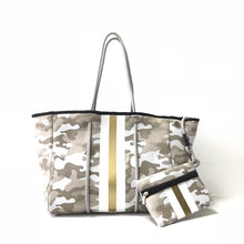 Beige Mix Camoflauge Neoprene Tote