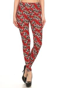 Romantic Skulls Plus Leggings