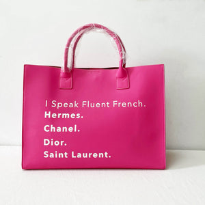 I speak fluent italian bucket bag 2024 nwt