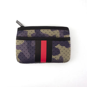 Mini Neoprene Card, Wallet, Bag Key Purse with Zipper Closure - Assorted Designs