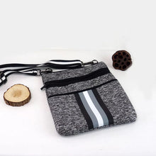 Grey Tweed Neoprene Crossbody