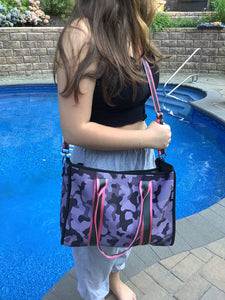 Neoprene Tote Bag - Purple Camo