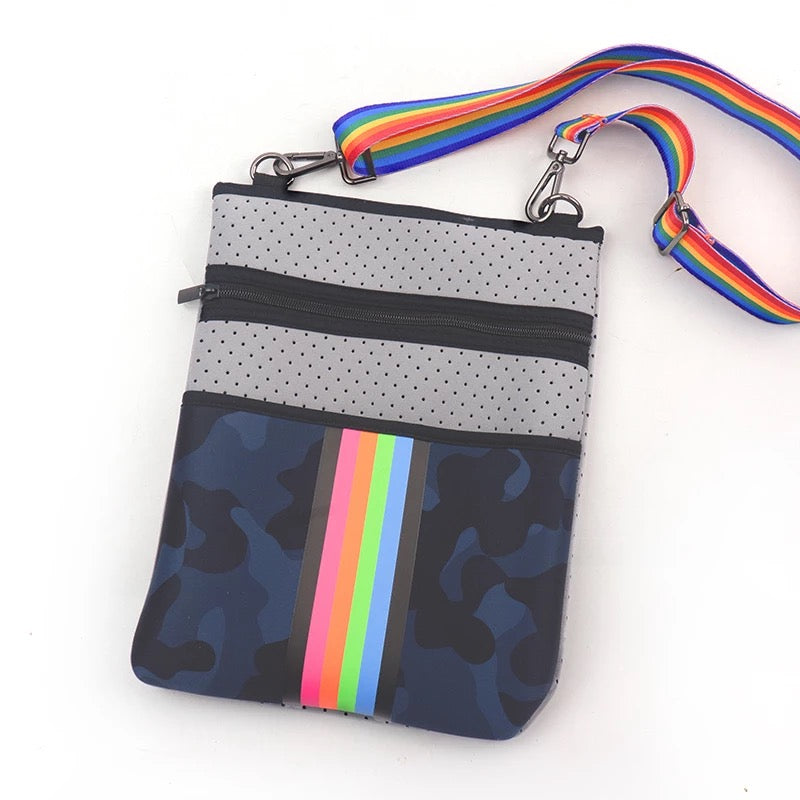 Rainbow Camo crossbody  ❤️🧡💛💚💙💜