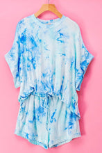 TIE DYE DOLMAN TOP N BOTTOM SET - 💙 Blue Mix 💙