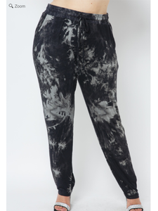 Tie dye yoga pants - Grey tie dye – peace-lover