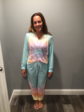 Pastel Swirl Lightweight Tiedye Lounge Set