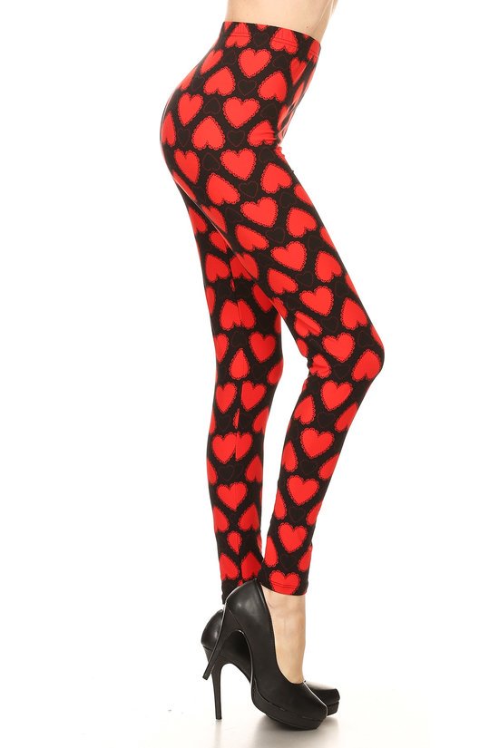 Queen Of Hearts Plus Leggings