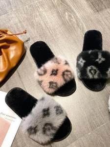 Fashion Open Toe Slippers - Black, Pink, Grey