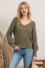 OPEN BACK PULLOVER SWEATER - LIGHT MOCHA