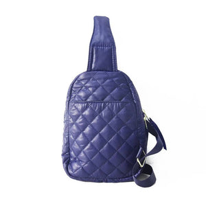 Quilted Sling/ Chest Bag - Assorted Colors