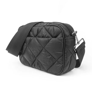 Quilted Puffer Crossbody - Tan, Black or Olive