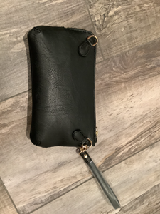 Star Vegan Leather Clutch/Crossbody Bag - Black 🖤