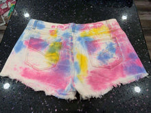 Tie-dye Denim Shorts - Pastel Mix. Clearance Final Sale! Was $30 Now $12