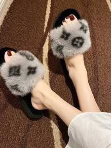 Fashion Open Toe Slippers - Black, Pink, Grey