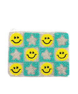 Smile Face & Star Coin Pouch