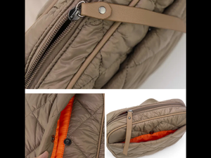 Quilted Puffer Crossbody - Tan, Black or Olive