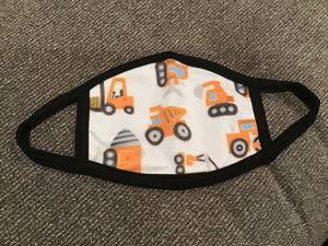 Toddler Construction Face Mask 🚜