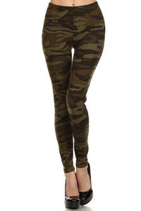 Green Camouflage Plus Full Length