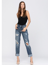 Judy Blue Bleach Splash Boyfriend Jeans