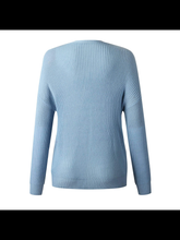 Cut.Neck Knitted Sweater - Assorted Colors.