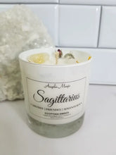 Sagittarius Zodiac Crystal Soy Candle - Reiki Charged 11 oz