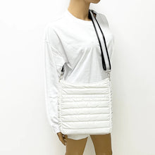 White Matte Metallic Puffer Crossbody