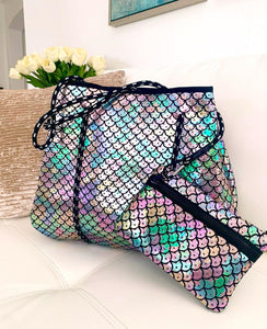 Mermaid Metallic Neoprene Tote 🧜‍♀️