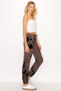 TIE DYE BRUSHED SWEAT PANT - ASSORTED COLORS