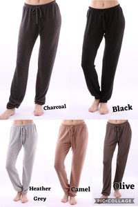 Solid Soft Brushed Sweat Pants - Assorted Colors