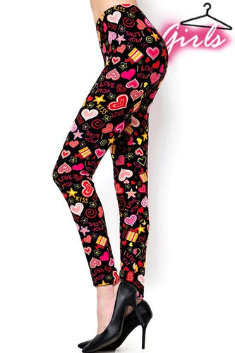 Kids Love Heart Leggings ♥️