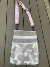 Grey Camo Neoprene Crossbody