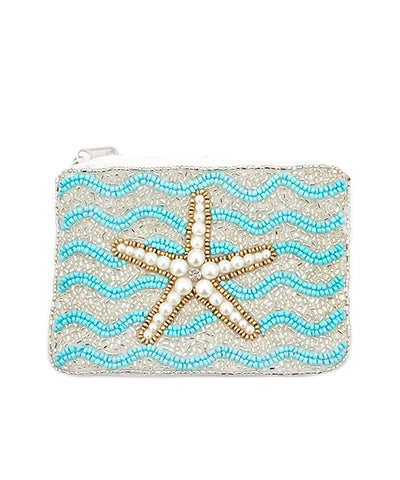 Starfish Beaded Coin Pouch 🐠