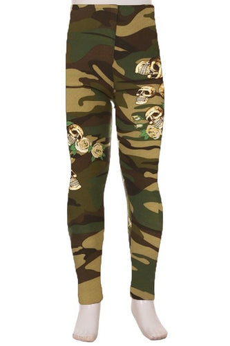 Army Skull Leggings - Kids