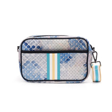 Blue Snake Neoprene Crossbody Bag