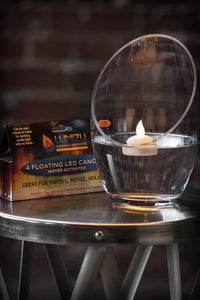 WATER-ACTIVATED LED FLOATING CANDLES, PACK OF FOUR