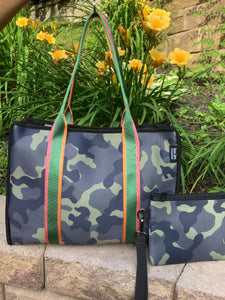 Neoprene Tote Bag - Army Camo