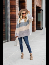 Color Block Sweater - Neutral Mix.