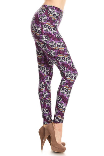 Purple Rain OS full length leggings